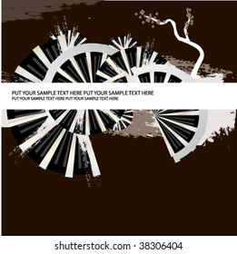brown sample text background in japanese style