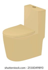 Brown sanitary ware. vector illustration