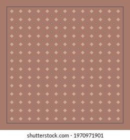 brown scard design with ornament pattern