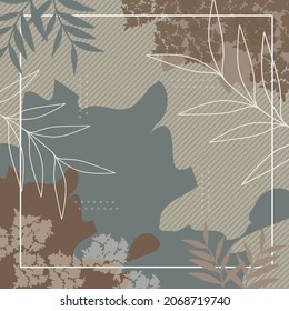brown scarf with contemporary pattern design