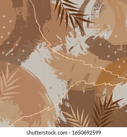 brown scarf pattern with abstract design