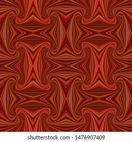 Brown seamless abstract hypnotic spiral stripe pattern background - vector curved ray burst illustration
