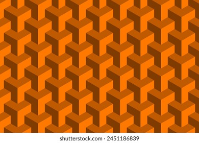 Brown seamless background image in geometric pattern.