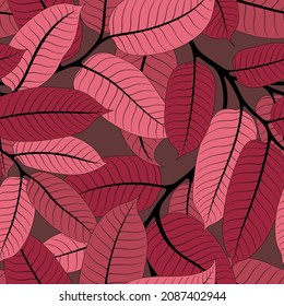 FONDO MARRÓN SIN MAR CON RAMAS DE NUMEG ROSA