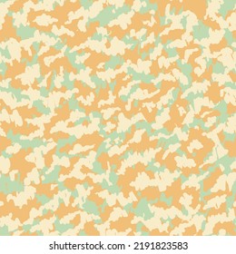 Brown Seamless Camo Vector Wrapping. Magenta Repeated Artistic Graphic Backdrop. Camouflage Military Pink  Seamless Pattern. Colorful Repeated Doted Graphic Design.