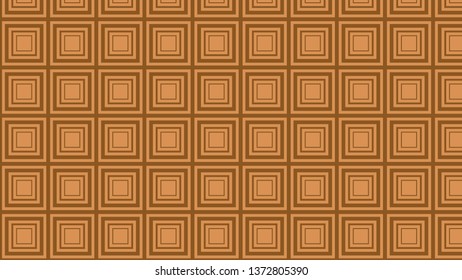 Brown Seamless Concentric Squares Background Pattern