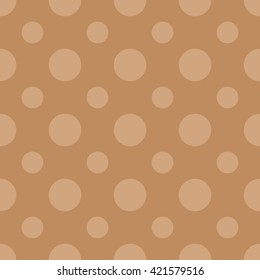 brown seamless dots pattern