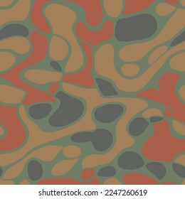 El Marco Textil Decorativo Decorado Sin Marrón. Elemento Tropical Repetitivo Verde Contemporáneo, Impresión Sin Margen. Vector De Ilustración De Color Infinito Blanco. 