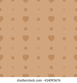 brown seamless heart pattern
