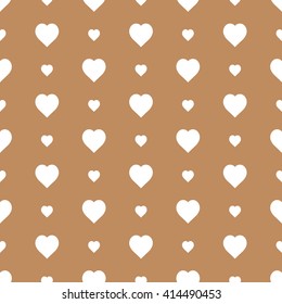 brown seamless heart pattern