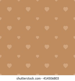 brown seamless heart pattern