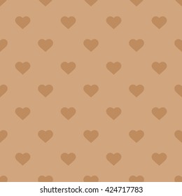 brown seamless heart pattern