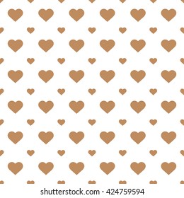 brown seamless heart pattern