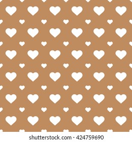 brown seamless heart pattern