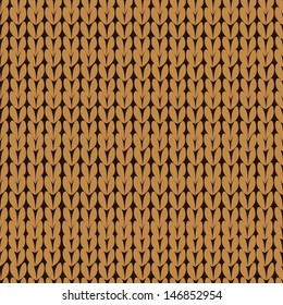Brown seamless knitted background