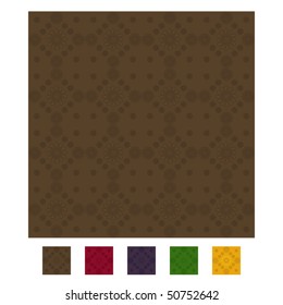 brown seamless pattern with different color samples