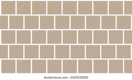 Brown seamless pattern with squares tiles
