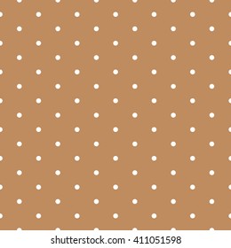 brown seamless polka dots pattern