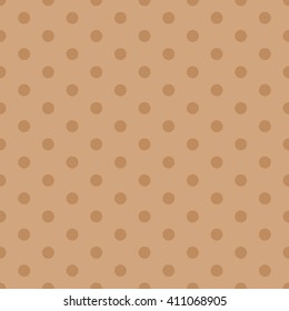 brown seamless polka dots pattern