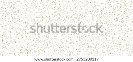Brown seamless sand noise texture. Repeated subtle distress grit pattern wallpaper. Beige grain background with speckles, flecks, particles. Scatter dot surface texure. Vector speck overlay pattern