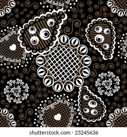 brown seamless textile