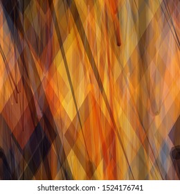 Brown seamless texture. Rhombus and diagonal lines mix random. Abstract vector background for web page, banners backdrop, fabric, home decor, wrapping