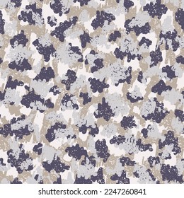 Brown Seamless War Graphic Wrapping. Camouflage Clothes Green Repeated Circle Vector Pattern. Beige Camouflage Seamless Pattern. Black Repeated Military Vector Backdrop.