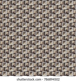 brown shade square frame pattern brown shade square weave background vector illustration image