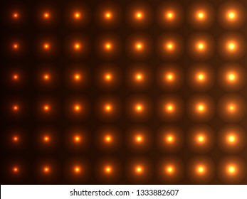 Brown shades convex balls, sparkling pattern design