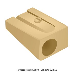 Brown sharp tool. vector illustration