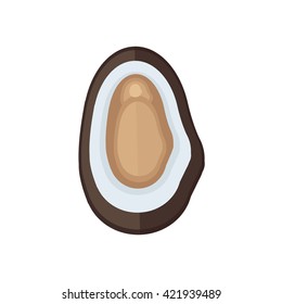 Brown Shellfish, vector cartoon