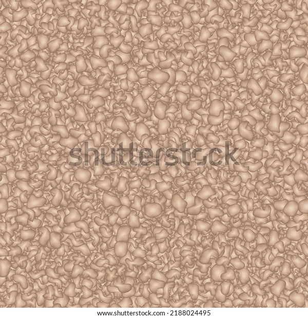 Brown Sherpa Seamless Pattern Fur Texture Stock Vector Royalty Free