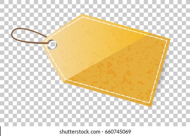 Brown Shining Blank Tag
