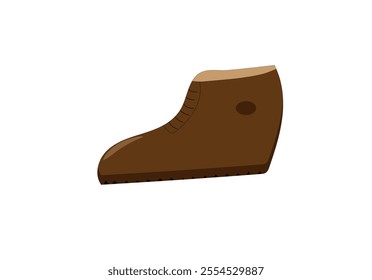 brown shoe on a white background