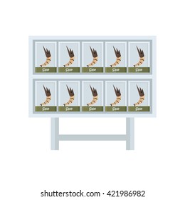 brown shrimp market vector 