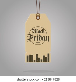 a brown sign with text for black friday