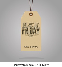 a brown sign with text for black friday