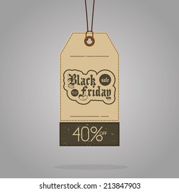 a brown sign with text for black friday