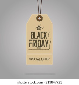 a brown sign with text for black friday