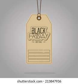 a brown sign with text for black friday