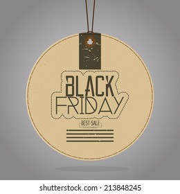a brown sign with text for black friday