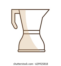 brown silhouette shading of tea pot for hot drinks