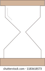 Brown simple hourglass