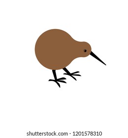 Brown simple kiwi bird