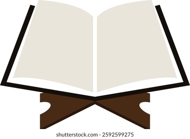 Brown Simple Quran Flat Design Ramadan Icon