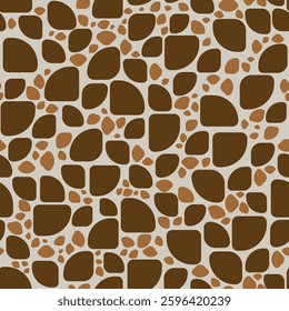 brown simple stone, seamless geometric pattern, seamless pattern, Abstract seamless geometric pattern. Giraffe pattern.