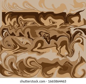 Brown smeared paint stain, texture and background.