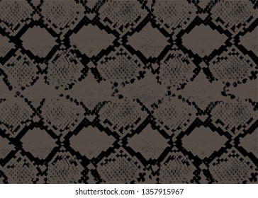 Brown Snake skin abstract pattern. Vector background illustration for web, decor, fashion, graphic, surface design