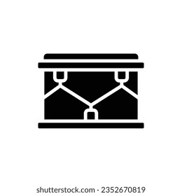 Brown Snare Drum Filled Icon Vector Illustration