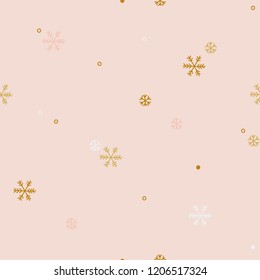 Brown snowflake pattern background vector